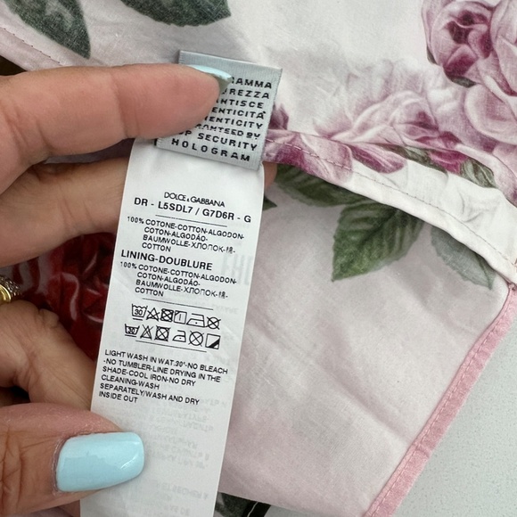 Dolce & Gabbana Pink Short Sleeve Party Short Cap Sleeve Pleated Dress - Picture 9 of 9